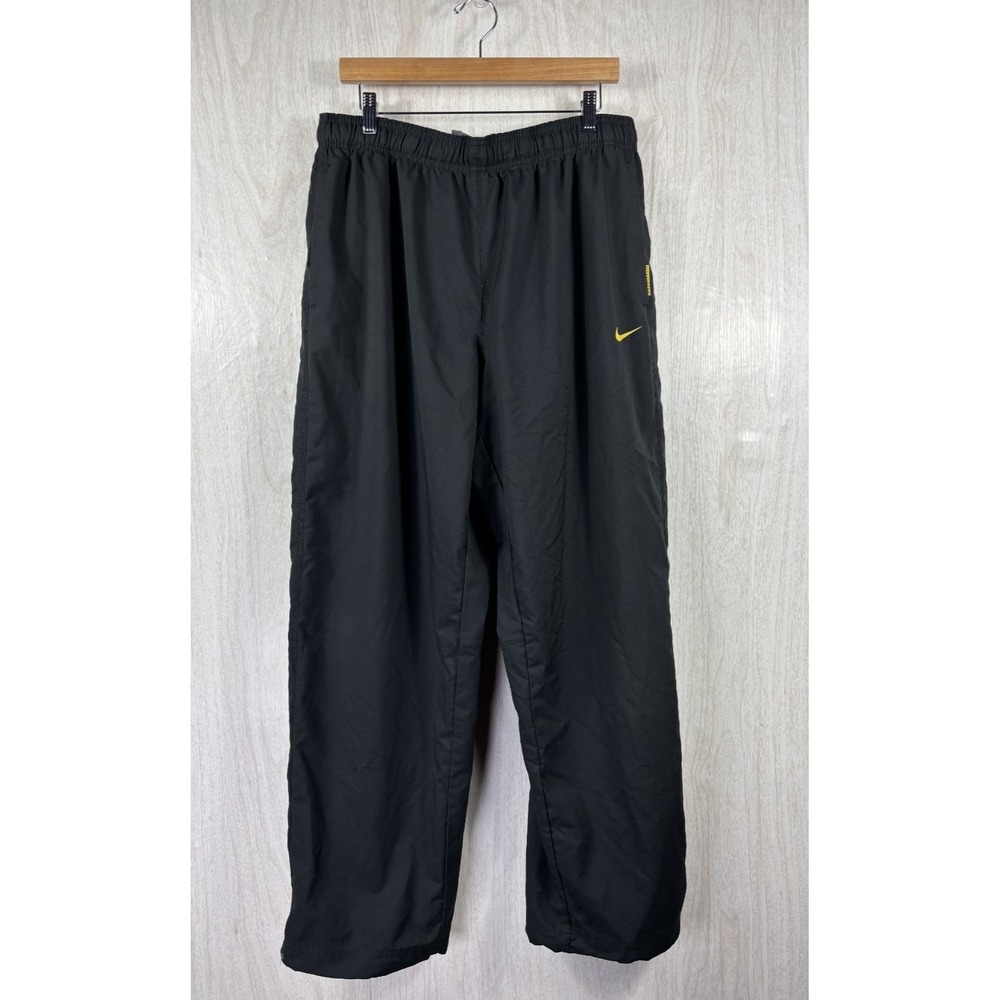 Nike Livestrong Track Pants Black Yellow XL Vintage Y2K Athletic Joggers